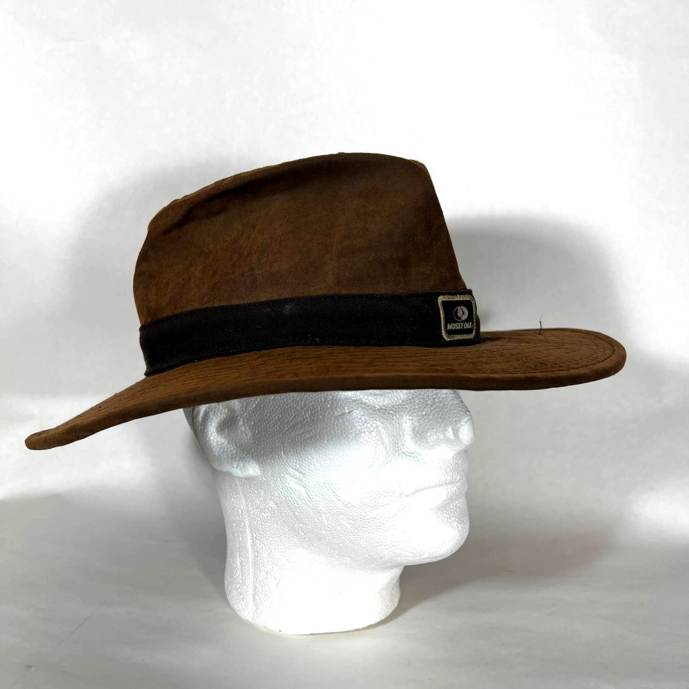 Mossy Oak Structured Wide Brim Aussie Brown Hat Size L/XL Hunting Gorpcore
